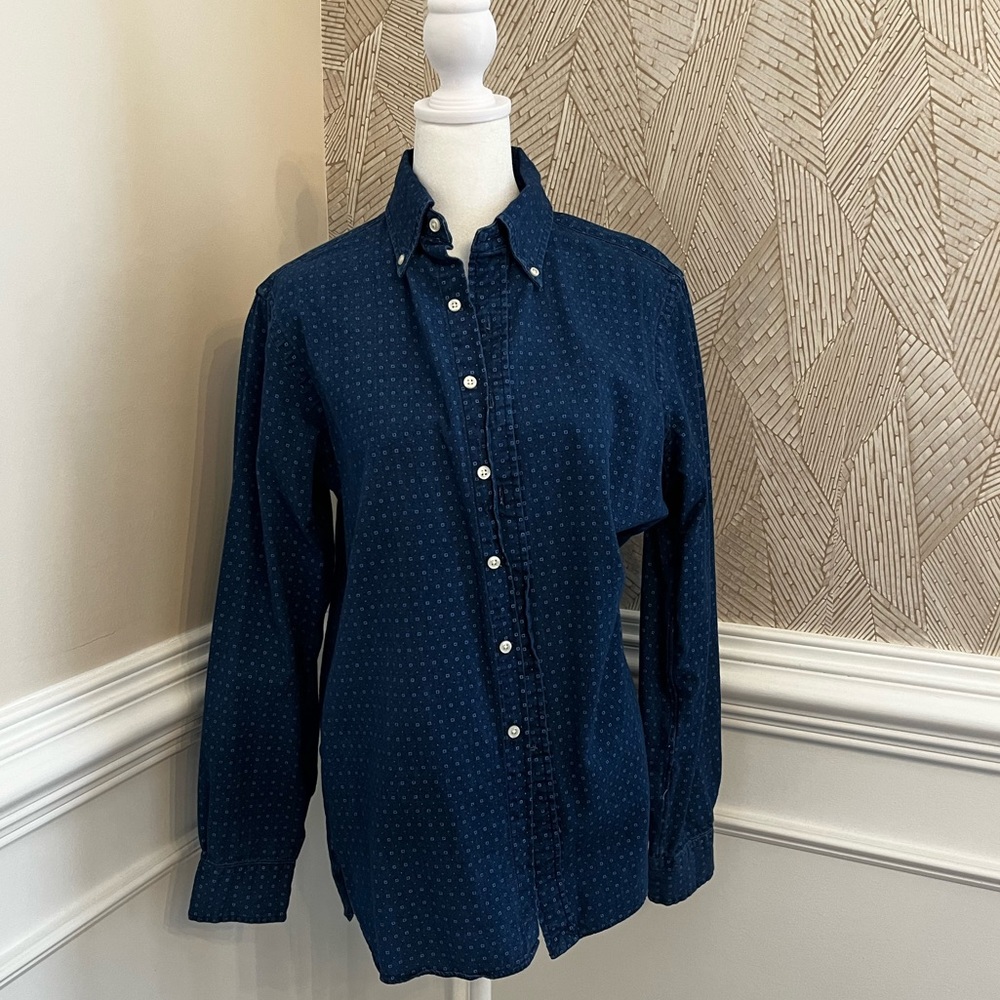 Polo indigo Oxford